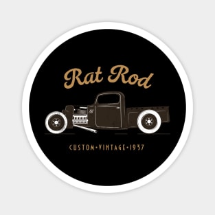 Rat Rod Vintage Hot Rod Magnet